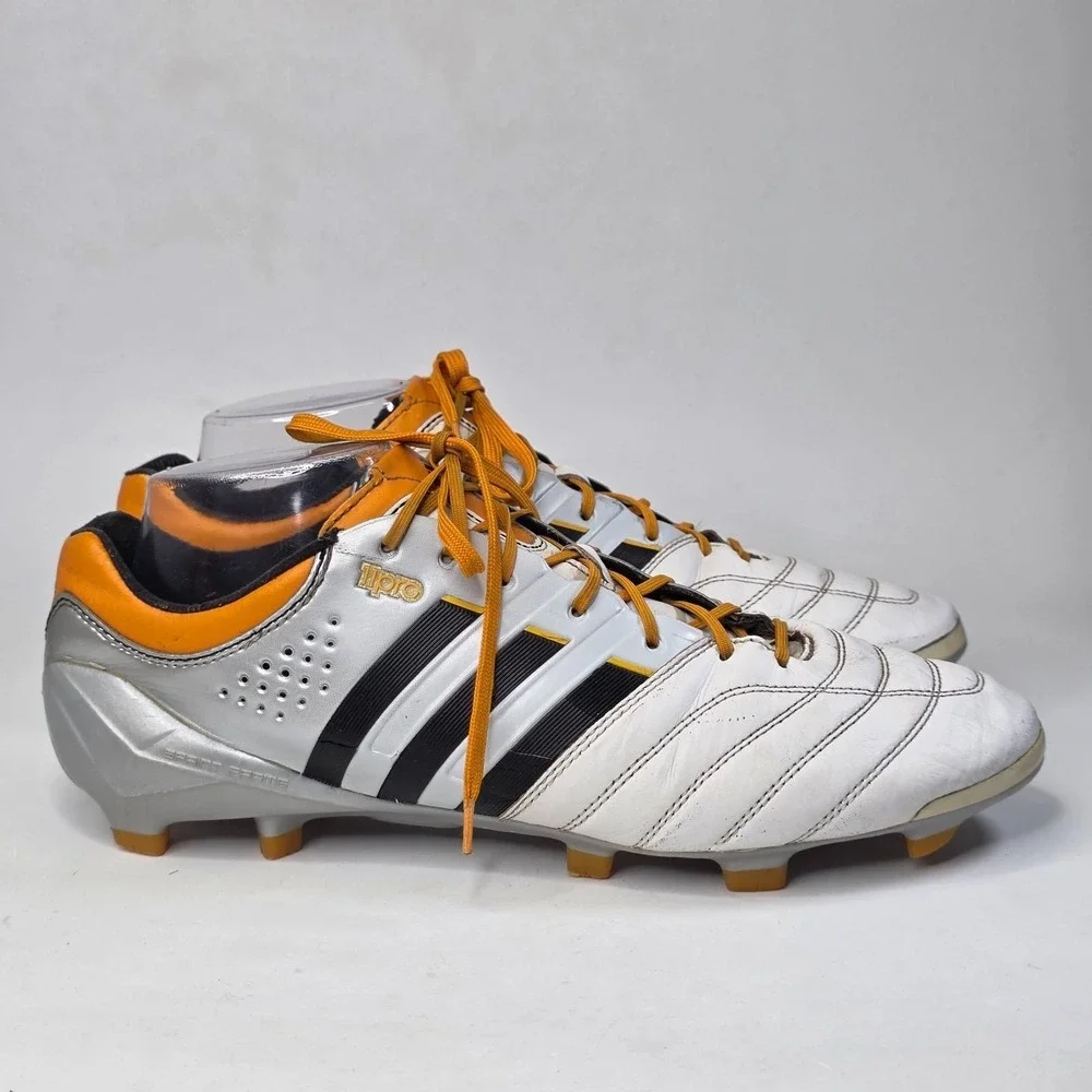 Adidas Adipure 11Pro Sprint Frame Men's Soccer Cleats Size 10.5 White Leather